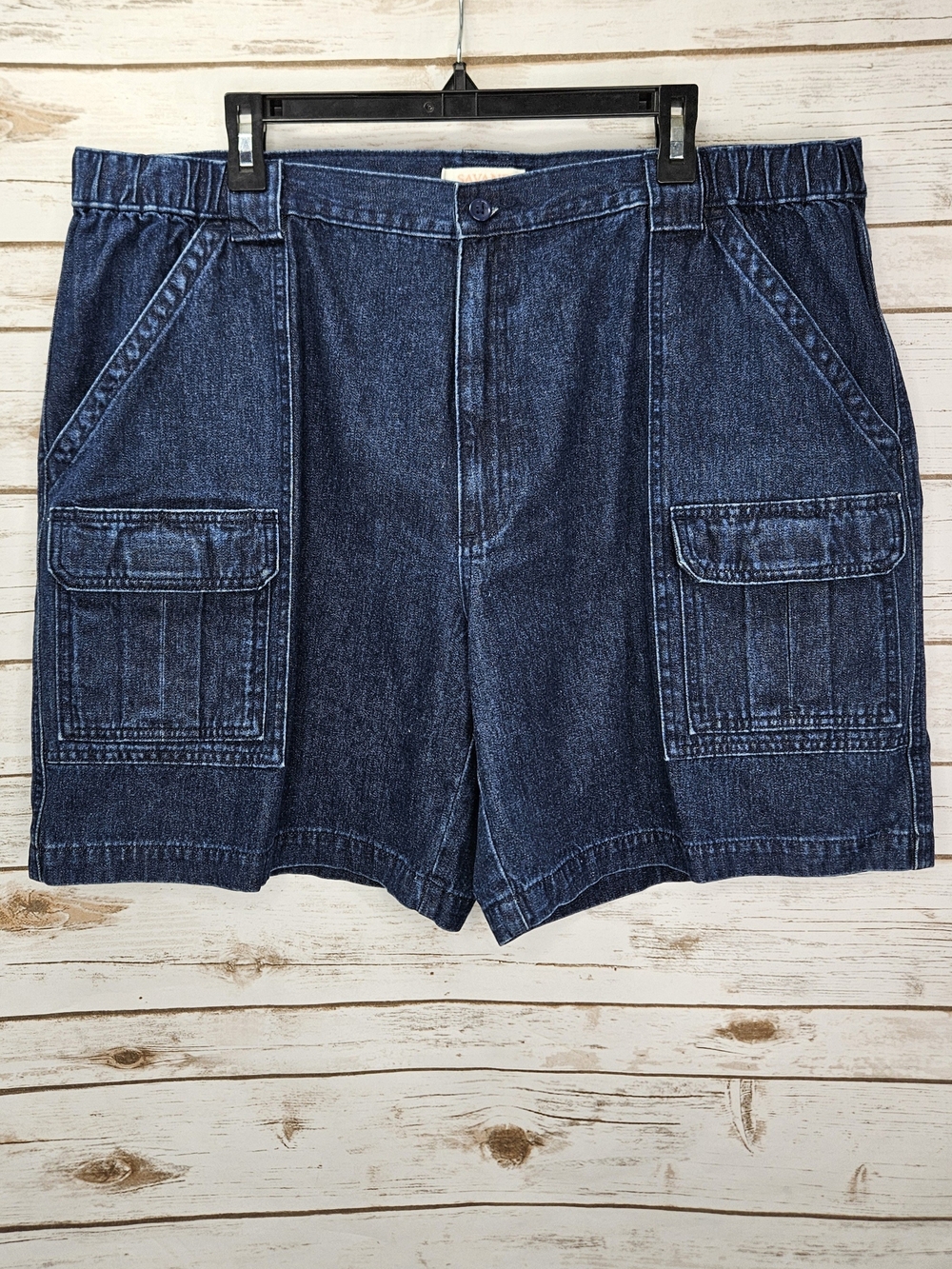 Savane Denim Cargo Shorts Size 42